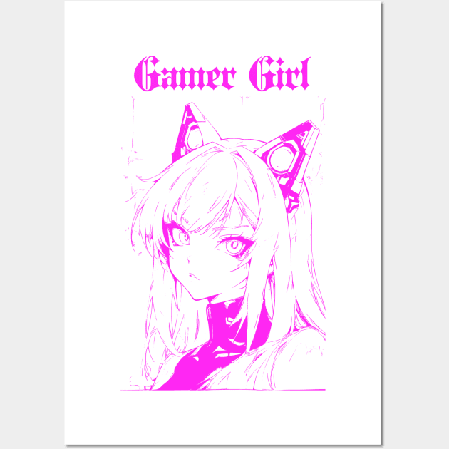 Gamer girl Wall Art by DeathAnarchy